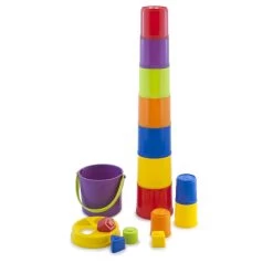 Giant Stacking Cups 7 Giant Stacking Cups -Children Toy Shop 20BJ68840 J68840 HOP BAT W02