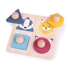 Bigjigs Toys - Woodland Animal Shape Puzzle