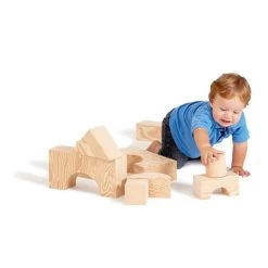 Edushape Big Wood-Like Blocks - Pack Of 32 -Children Toy Shop 726032 A