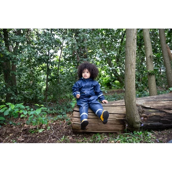 Muddy Puddles Puddleflex All In One Suit 12-18m Navy 1 Muddy Puddles Puddleflex All In One Suit 12-18m Navy