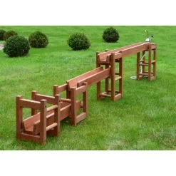 Outdoor Solid Birch Water Runway And Pump