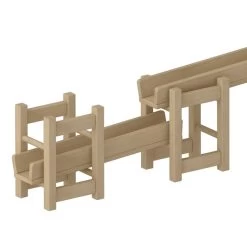 Outdoor Solid Birch Water Runway And Pump -Children Toy Shop C3088 outdoor solid birch water run way img03