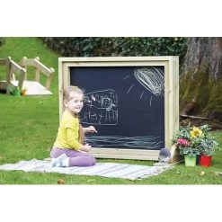 Children Toy Shop -Children Toy Shop DR025 Millhouse Outdoor Freestanding Chalkboard Panel Lifestyle RGB 1almCXqNQ0