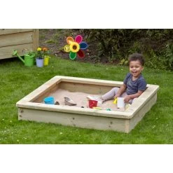 Millhouse Outdoor Low Sandpit With Lid