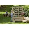 Millhouse Outdoor Mobile Planter With Trellis