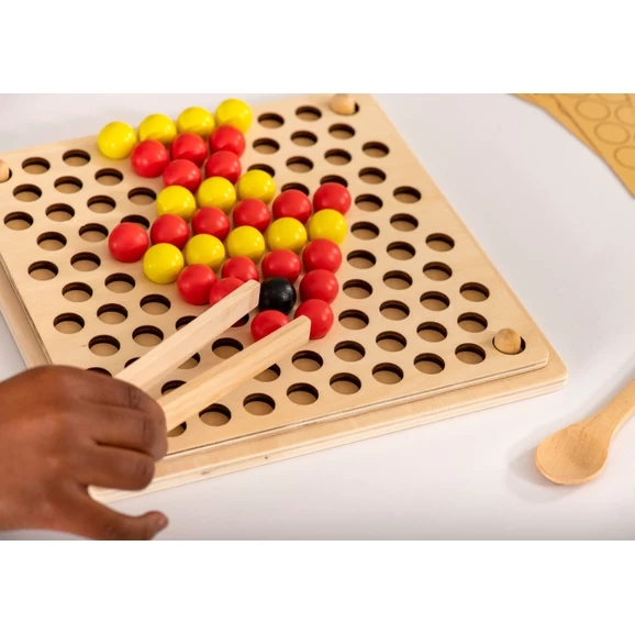 Wooden Fine Motor Pattern Balls 2 Wooden Fine Motor Pattern Balls - Image 2