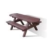 Picnic Bench Extension Top With Wheelchair Accessible Brown
