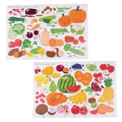 Bigjigs Toys Fruits And Vegetables Floor Puzzles