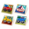 Bijigs Toys Chunky Lift Out Puzzles - Train-Car-Digger-Boat