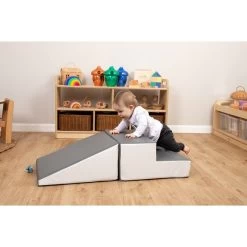 Soft Play Step & Ramp Set From Hope - Grey & White -Children Toy Shop GreyWhite StepRamp 5 UQkpV7SmmU