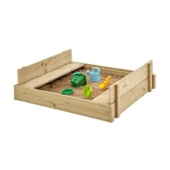 Rectangular Sandpit With Folding Lid