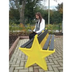 8 Seat Star Bench - Yellow