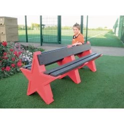 8 Seat Star Bench - Red Granite