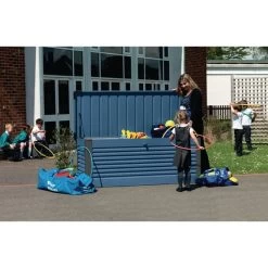 Steel Patio Storage Box - Anthracite/Grey -Children Toy Shop HE1324204 144387 P