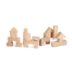 Edushape Big Wood-Like Blocks - Pack Of 32 -Children Toy Shop HE1552970 168337 HOP BAT W01
