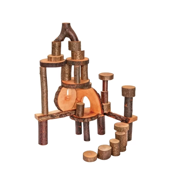 Natural Wooden EcoBlocks - Pack Of 144 2 Natural Wooden EcoBlocks - Pack Of 144 - Image 2