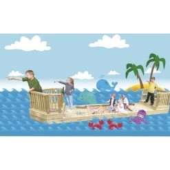 Timber Play Ship - Front From Hope -Children Toy Shop HE1677443 184110 HOP OUT W01