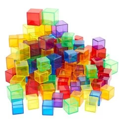 Translucent Coloured Blocks From Hope Education - Pack Of 90