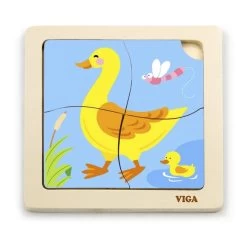 Jigsaw Set With Storage - 4 Piece -Children Toy Shop HE1780996 1424114