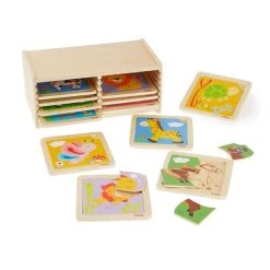 Jigsaw Set With Storage - 4 Piece