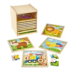 Jigsaw Set With Storage - 9 Piece