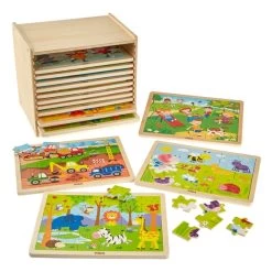 Jigsaw Set With Storage - 24 Piece