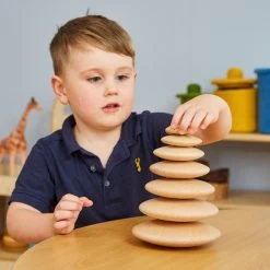 TickiT Natural Wooden Buttons 11 TickiT Natural Wooden Buttons -Children Toy Shop HE1813340 1426575 HOP BAT I02