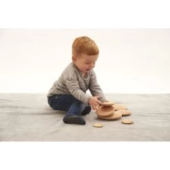 TickiT Natural Wooden Buttons 15 TickiT Natural Wooden Buttons -Children Toy Shop HE1813340 1426575 HOP BAT I08