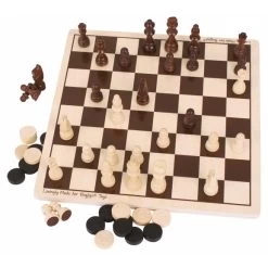 Bigjigs Toys Draughts And Chess Set
