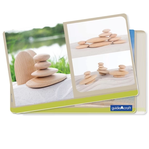 Guidecraft Wood Stackers River Stones - Set Of 20 2 Guidecraft Wood Stackers River Stones - Set Of 20 - Image 2