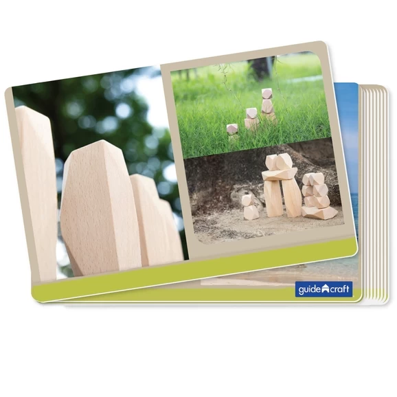 Guidecraft Wood Stackers Standing Stones - 20 Pieces 3 Guidecraft Wood Stackers Standing Stones - 20 Pieces - Image 3
