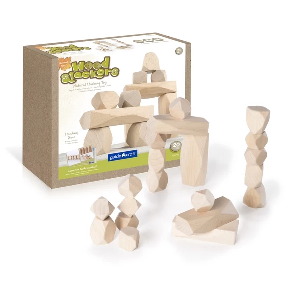 Guidecraft Wood Stackers Standing Stones - 20 Pieces 1 Guidecraft Wood Stackers Standing Stones - 20 Pieces
