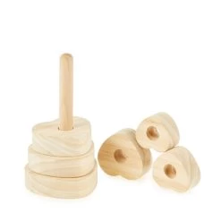 Small Wooden Heart Stacker From Hope Education