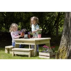Millhouse Outdoor Square Table And Bench Set - PreSchool