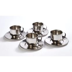 Mini Metal Cup, Saucer And Spoon Set From Hope Education