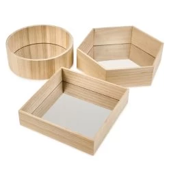 Wooden Mirror Trays From Hope Education - Pack Of 3