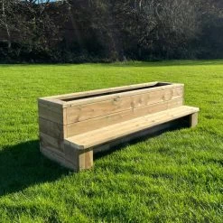 Outdoor Bench Planter