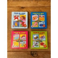 Just Jigsaws Four In A Box - Sea Life, Dinosaur, Insects And Wildlife