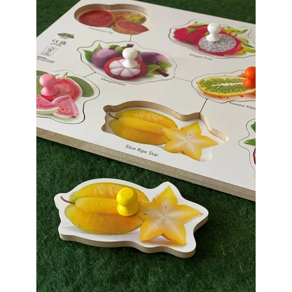 Wooden Exotic Fruit Peg Puzzle 7 Wooden Exotic Fruit Peg Puzzle - Image 7