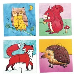 Just Jigsaws Four In A Box - Sea Life, Dinosaur, Insects And Wildlife -Children Toy Shop JJ198 yRwtednCSE