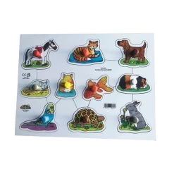 Just Jigsaws Large Pegboards - Wildlife, Pets, Insects And Marine Life -Children Toy Shop JJ625 9LzCBEWJ5E