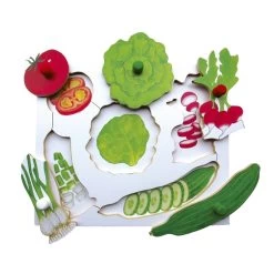 Just Jigsaws Vegetable Peg Puzzles -Children Toy Shop LC860210 105679 HOP BAT W02