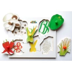 Just Jigsaws Vegetable Peg Puzzles -Children Toy Shop LC860210 105679 HOP BAT W03