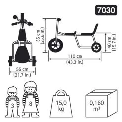 RABO® Taxi Trike -Children Toy Shop LL177095 G90429 HOP ACT I03