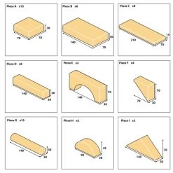 Bigjigs Toys Jumbo Wooden Blocks In Storage Tray - Pack Of 54 -Children Toy Shop N6493G G79653 BOoWLR9UaU