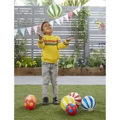 Spots And Stripes Balls - Multi - Pack Of 12 -Children Toy Shop PPEL28113 L28113C DAV SPT I01