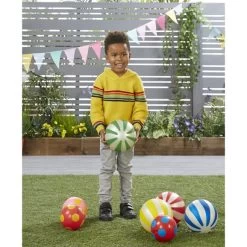 Spots And Stripes Balls - Multi - Pack Of 12 -Children Toy Shop PPEL28113 L28113C DAV SPT I02