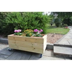 Rectangular Planter On Wheels -Children Toy Shop Rectangular Planter on Castors 4 5bhiAtyRk