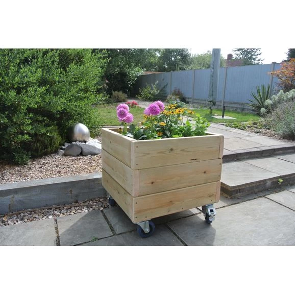 Square Planter On Wheels 1 Square Planter On Wheels