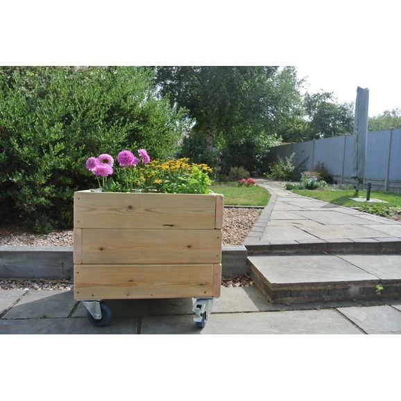 Square Planter On Wheels 2 Square Planter On Wheels - Image 2